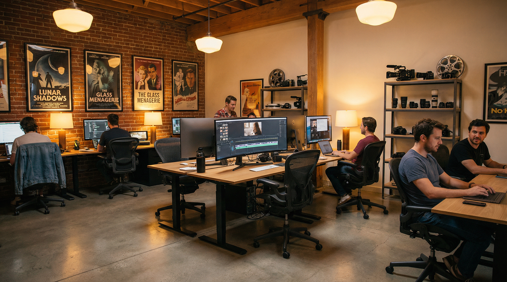 抖荫短视频官网影视传媒公司办公环境